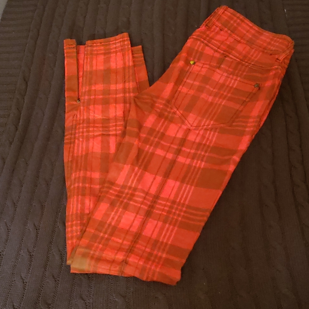 Plaid pants.